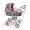 Badger Basket Gray & Pink Daydream Multi-Function Single Doll Pram & Stroller